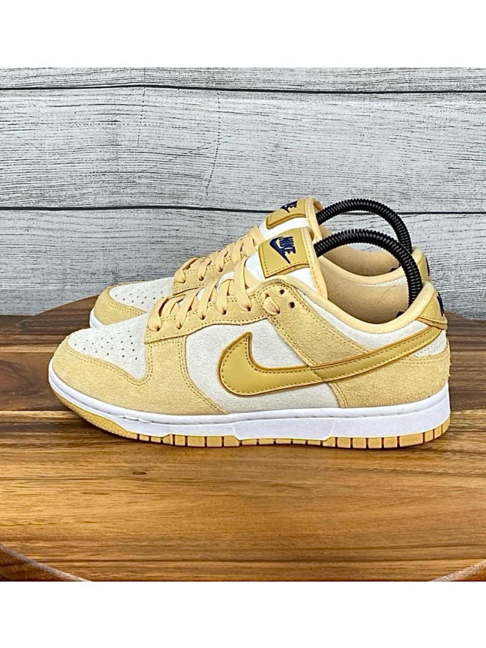 Nike Dunk Low Celestial Gold Sail Suede Sneakers DV7411-200 Womens Shoe Size 7.5